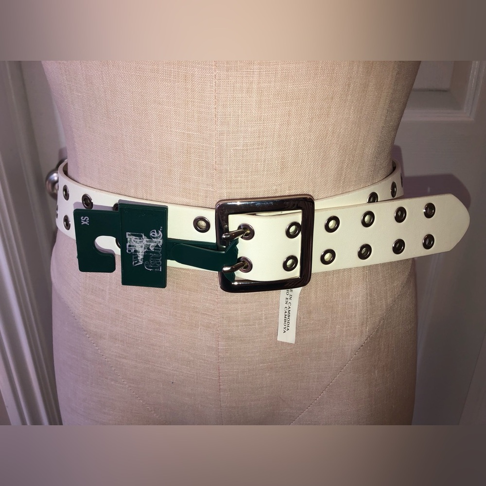 3/$20 Wild Fable White Belt with Silver Grommets